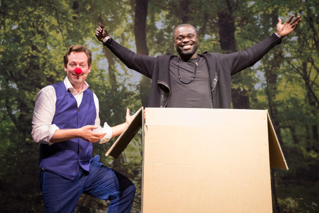 Index Dr. Eckhart von Hirschhausen & Gerald Asamoah Spendenaufruf